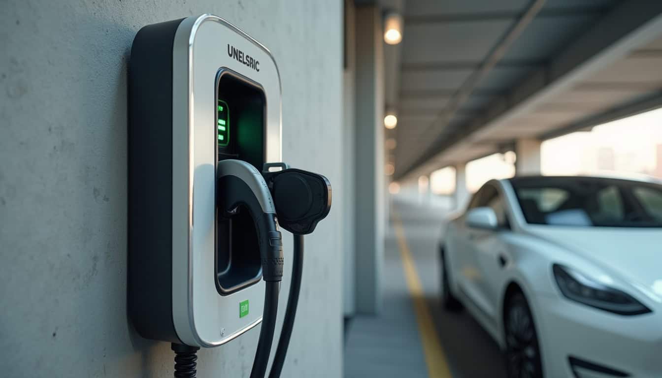 Installation d'une borne de recharge électrique dans un parking de copropriété à Saint-Épain
