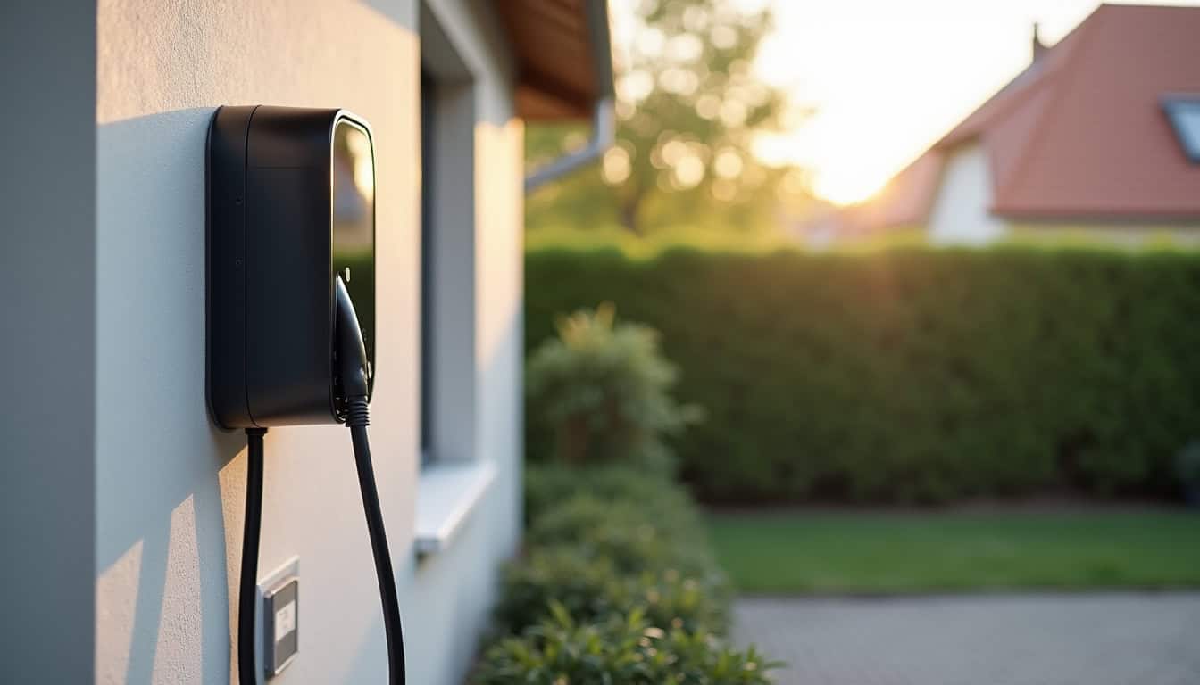Installation d'une borne de recharge électrique dans une maison à Eschentzwiller