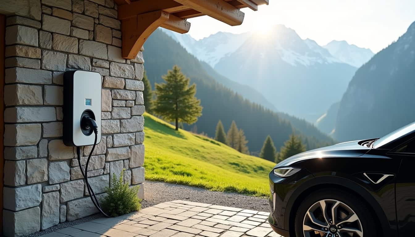Installation d'une borne de recharge électrique dans une propriété à Aiton