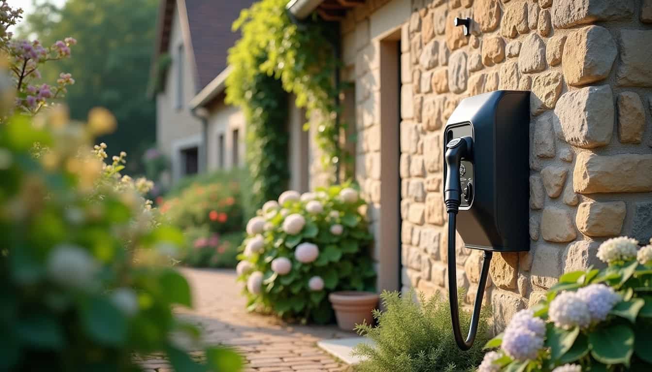 Installation d'une borne de recharge électrique en extérieur à Dompierre-sur-Besbre