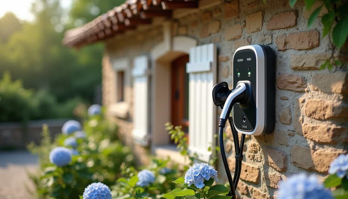 Installation d'une borne de recharge électrique en extérieur à Échiré