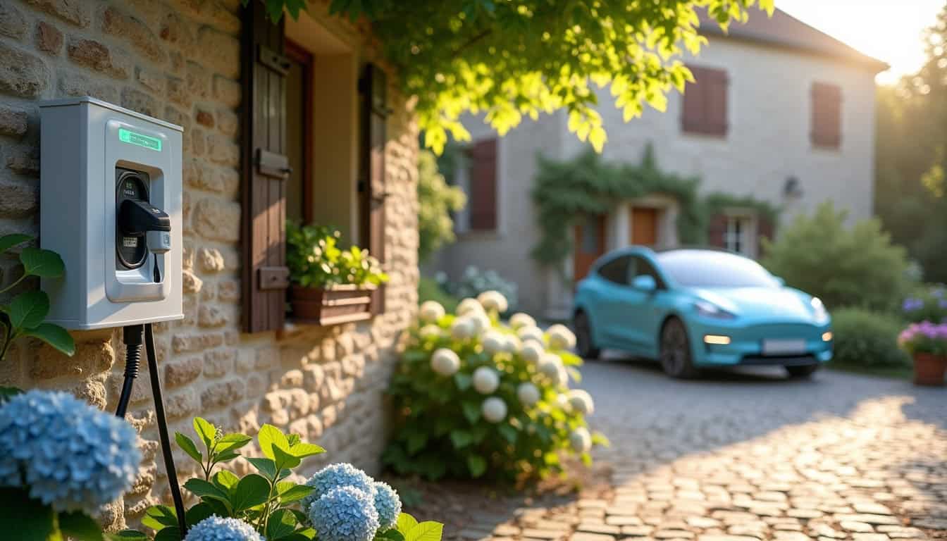 Installation d'une borne de recharge électrique en extérieur à Montigné-le-Brillant