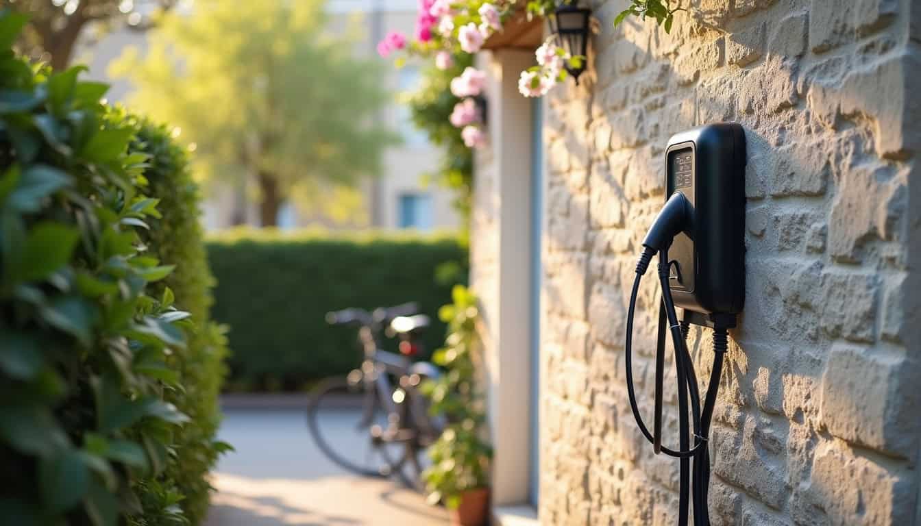 Installation d'une borne de recharge électrique en extérieur à Olivet