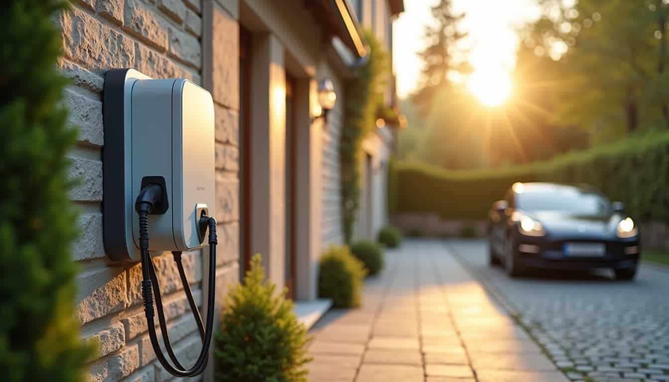 Installation d'une borne de recharge électrique en extérieur à Saint-Quentin-de-Baron