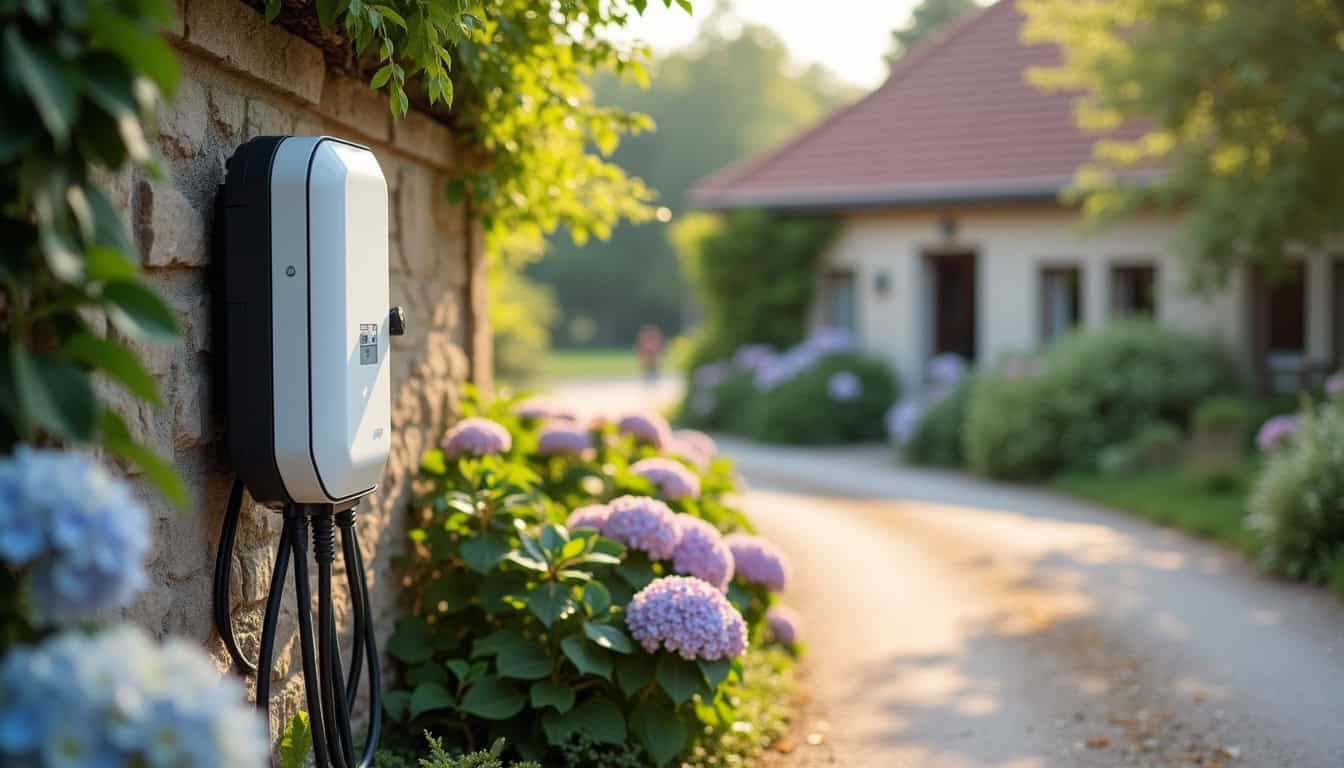 Installation d'une borne de recharge électrique en extérieur à Vatan