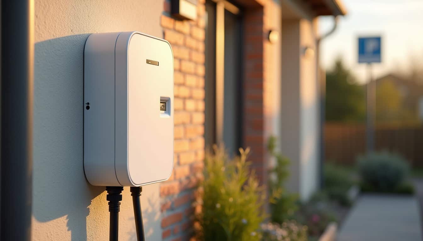 Installation d'une borne de recharge électrique murale à Aveizieux