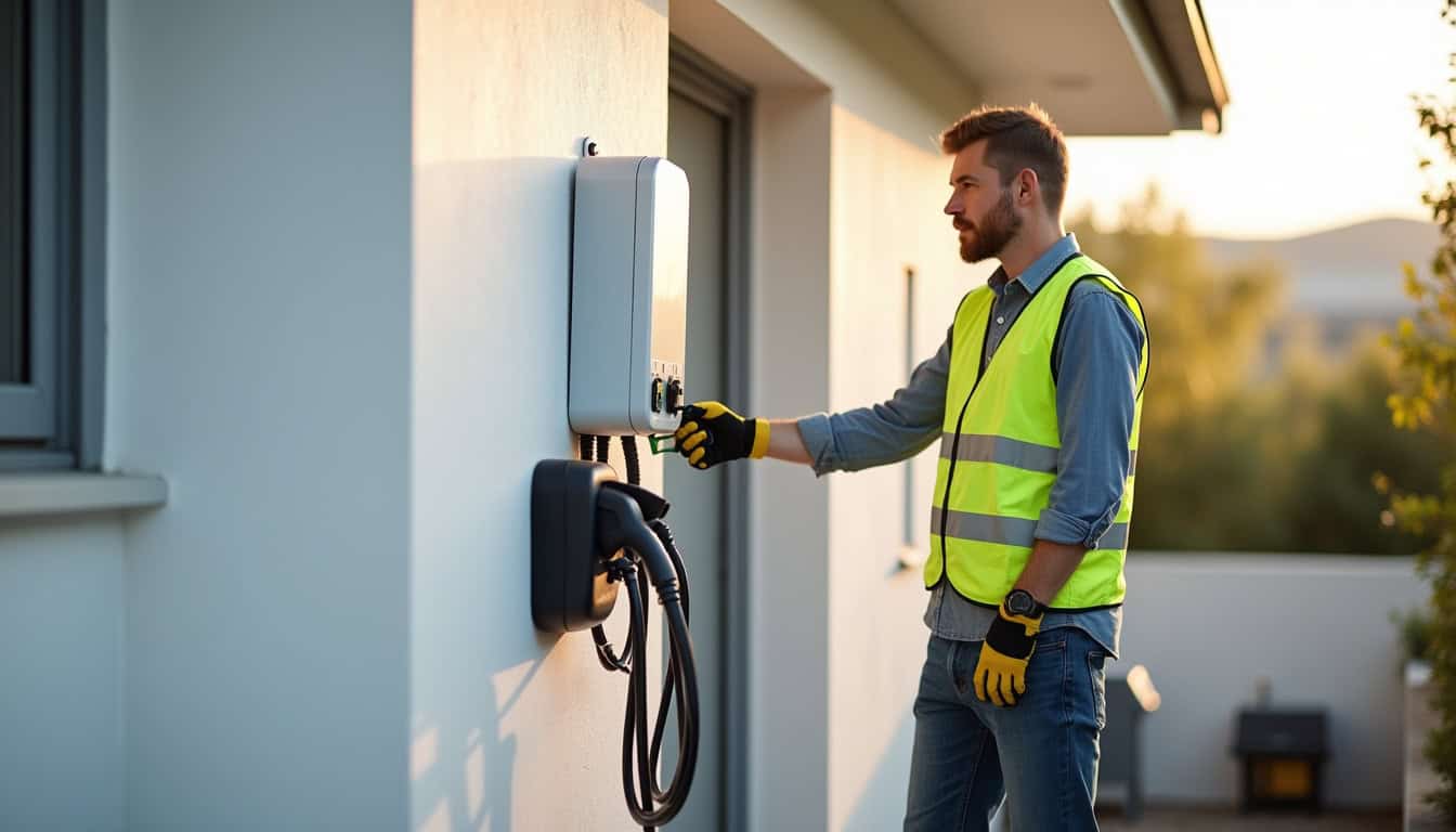 Installation d'une borne de recharge électrique par un électricien certifié à Bellac