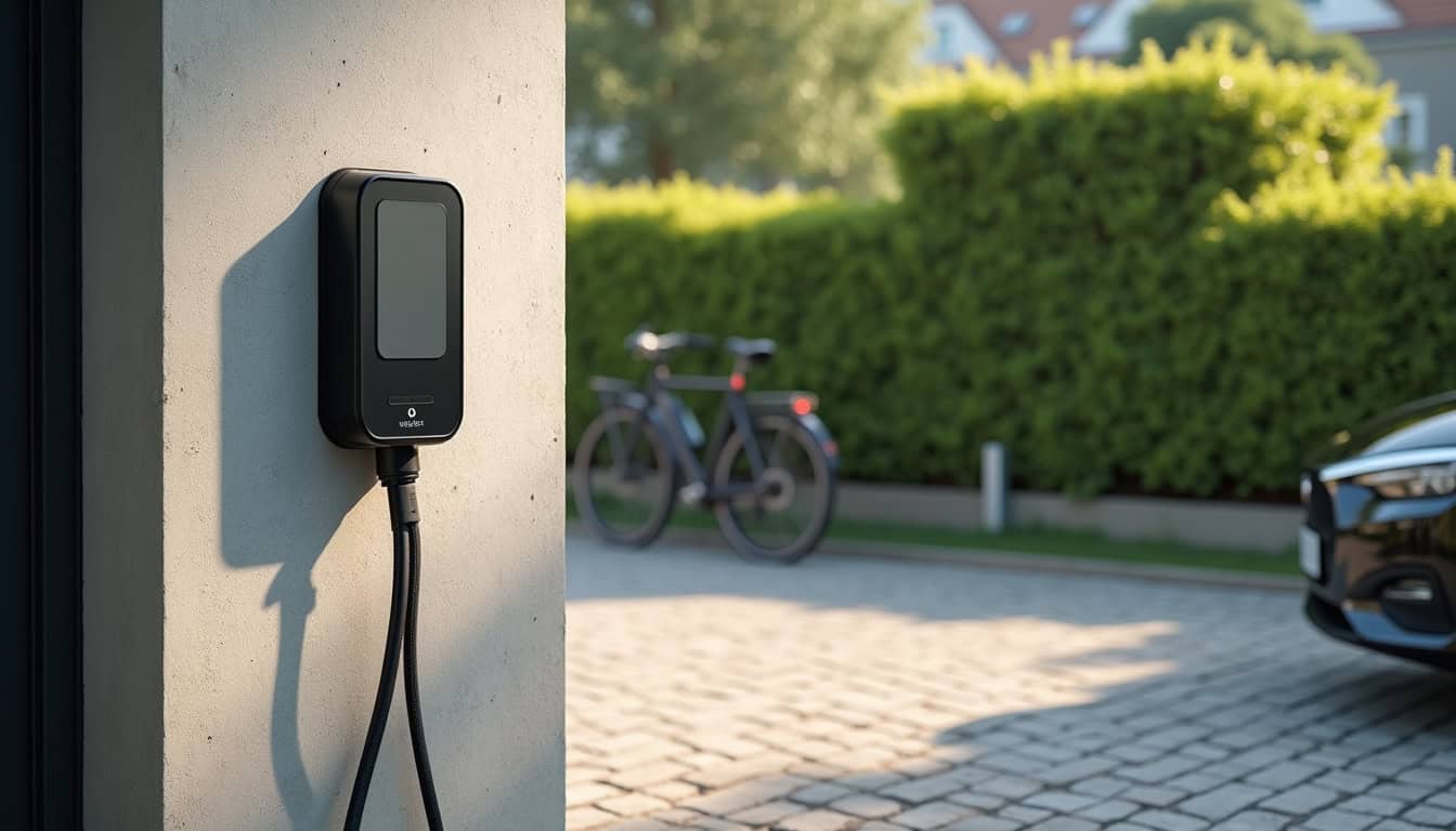 Installation d'une borne de recharge électrique sur un parking privé à Duttlenheim