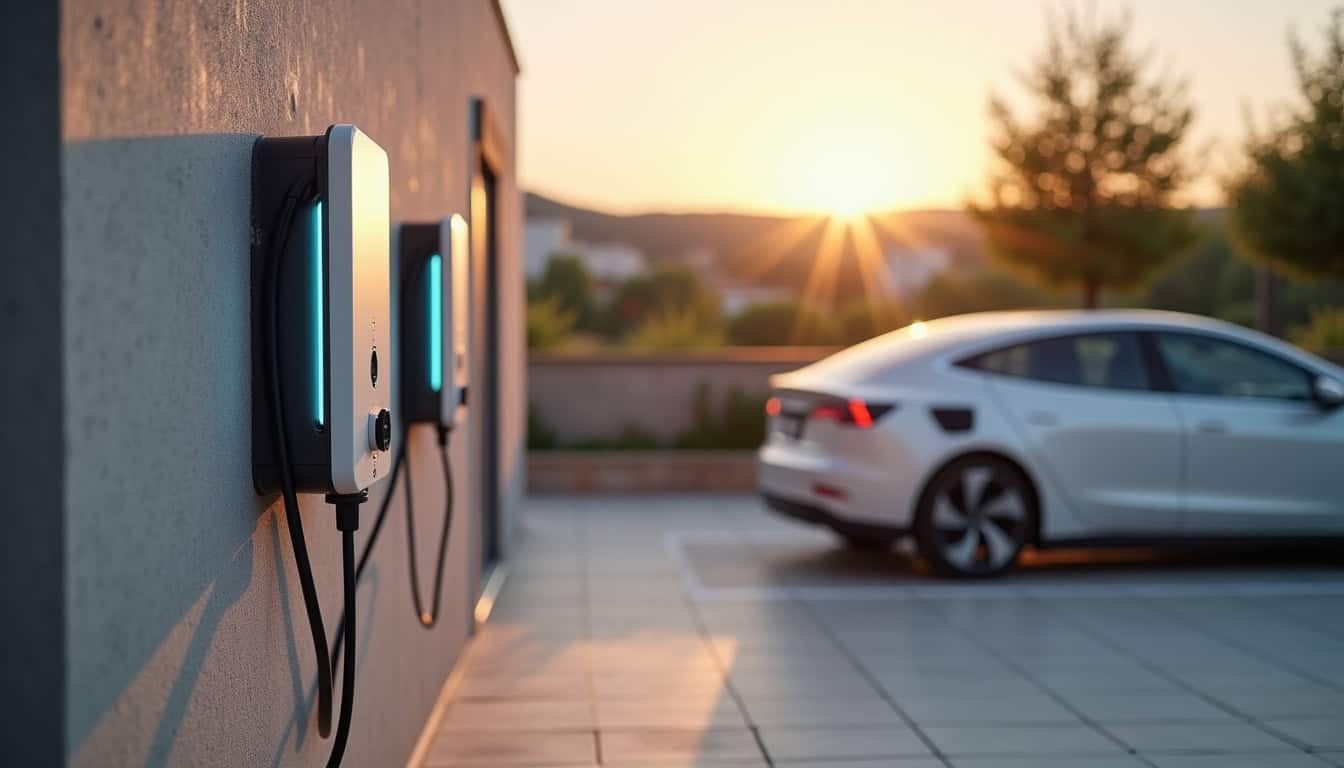 Installation d'une borne de recharge électrique sur un parking privé à Istres