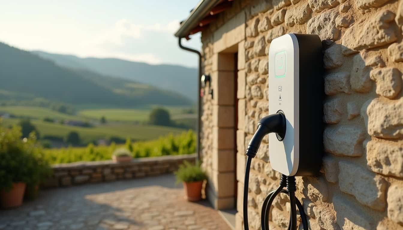 Installation d'une borne de recharge murale à Gontaud-de-Nogaret
