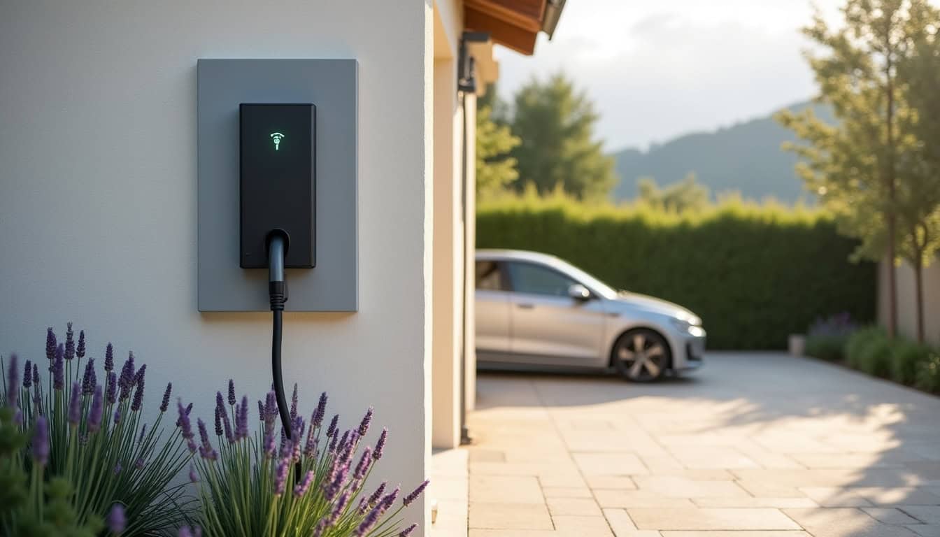 Installation d'une borne de recharge murale à l'extérieur d'une maison à Billère