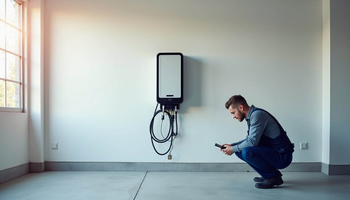 Installation d'une borne de recharge murale à Montluel par un professionnel IRVE