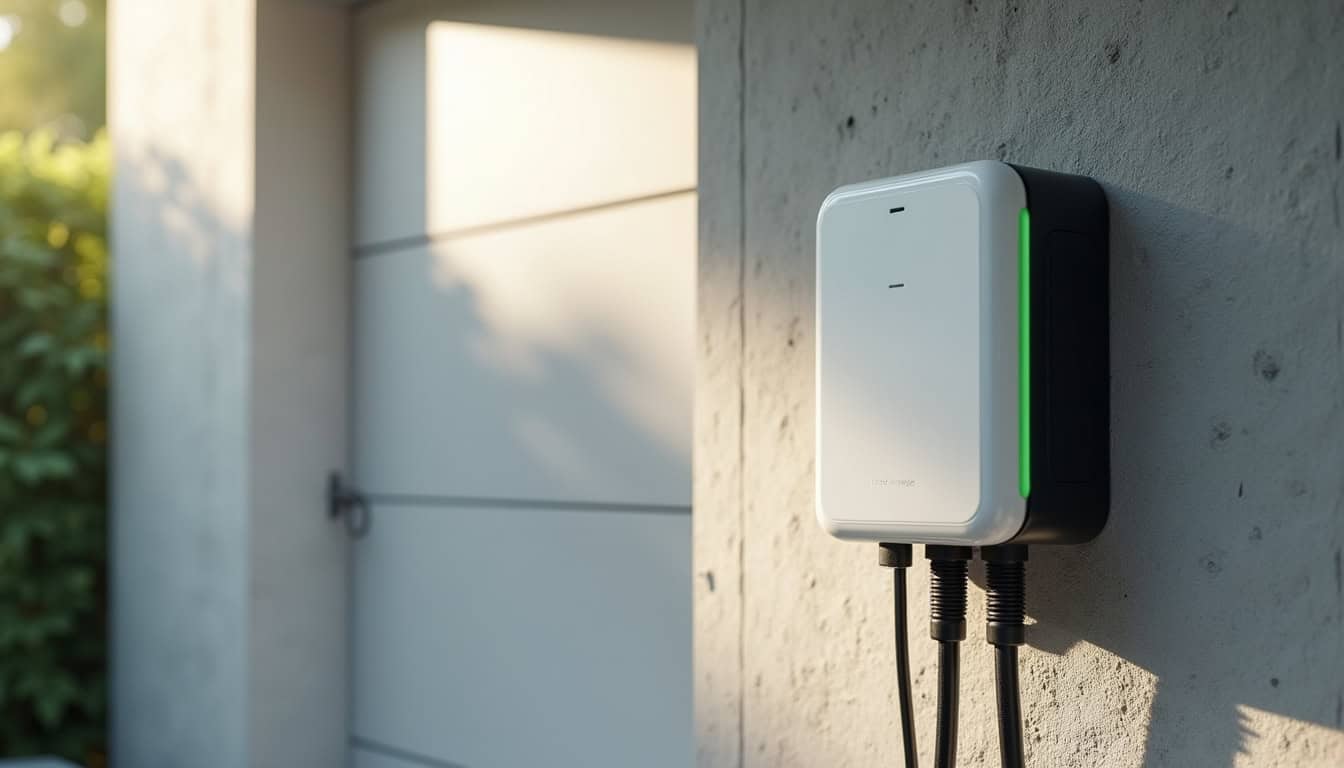 Installation d'une borne de recharge murale dans un garage privé à Surtainville