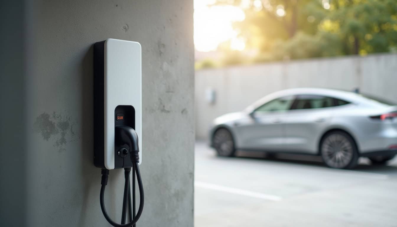 Installation d'une borne de recharge murale dans un garage privé