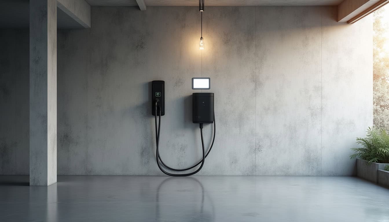 Installation d'une borne de recharge murale dans un garage résidentiel à Gertwiller