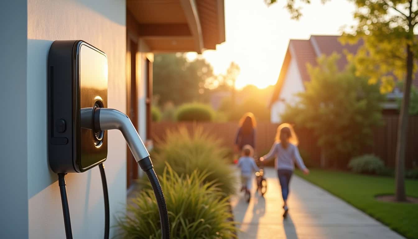 Installation d'une borne de recharge murale devant une maison à Villenave-d'Ornon