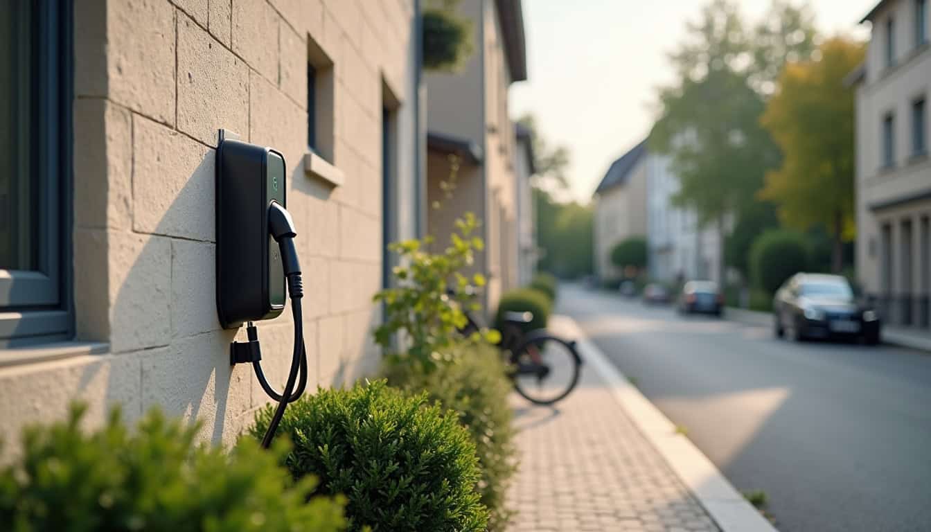 Installation d'une borne de recharge murale en extérieur à Chennevières-sur-Marne
