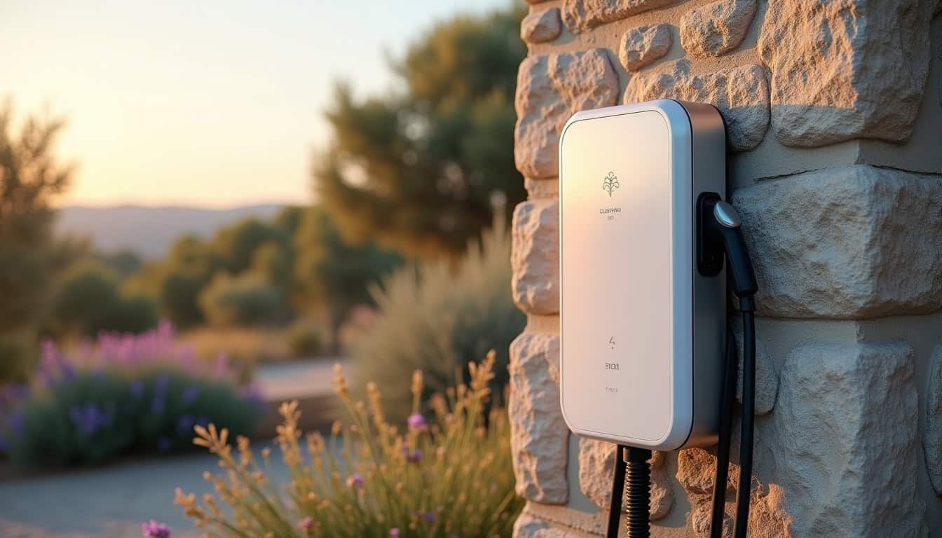 Installation d'une borne de recharge murale sur un mur extérieur à Venelles