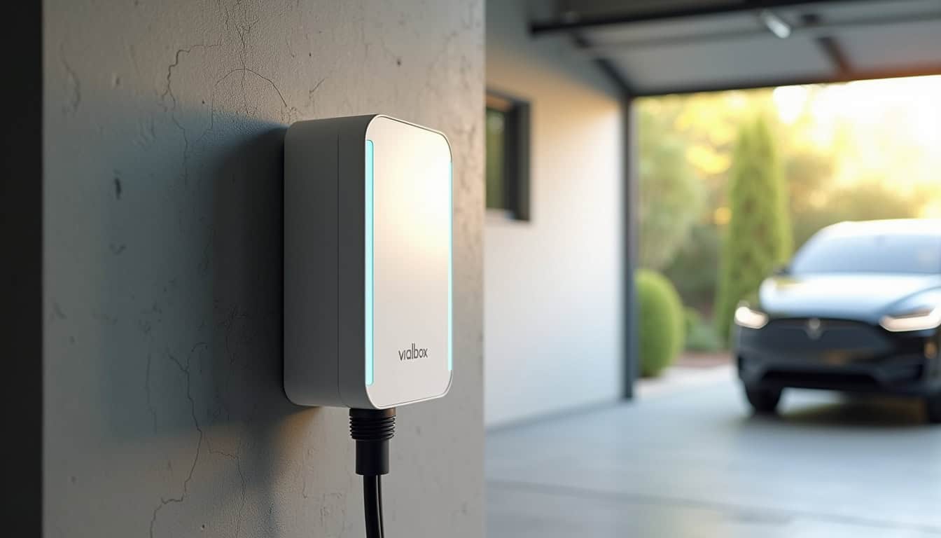 Installation d'une borne de recharge murale Wallbox dans un garage privé à Athis-Val-de-Rouvre
