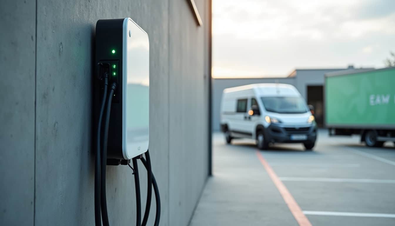 Installation d'une borne de recharge pour une entreprise à Saint-Planchers