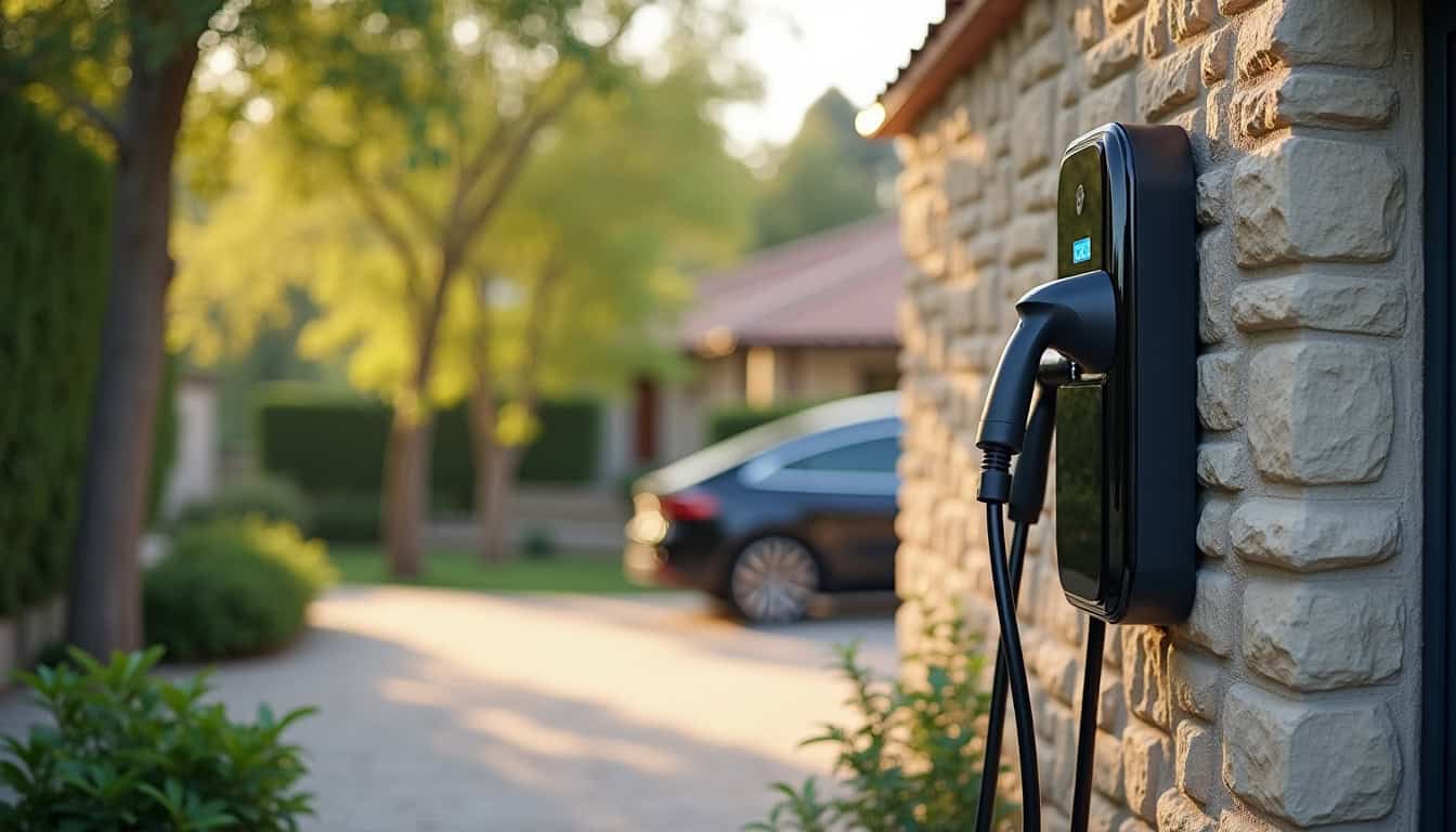 Installation d'une borne de recharge pour voiture électrique dans une résidence à Cestas