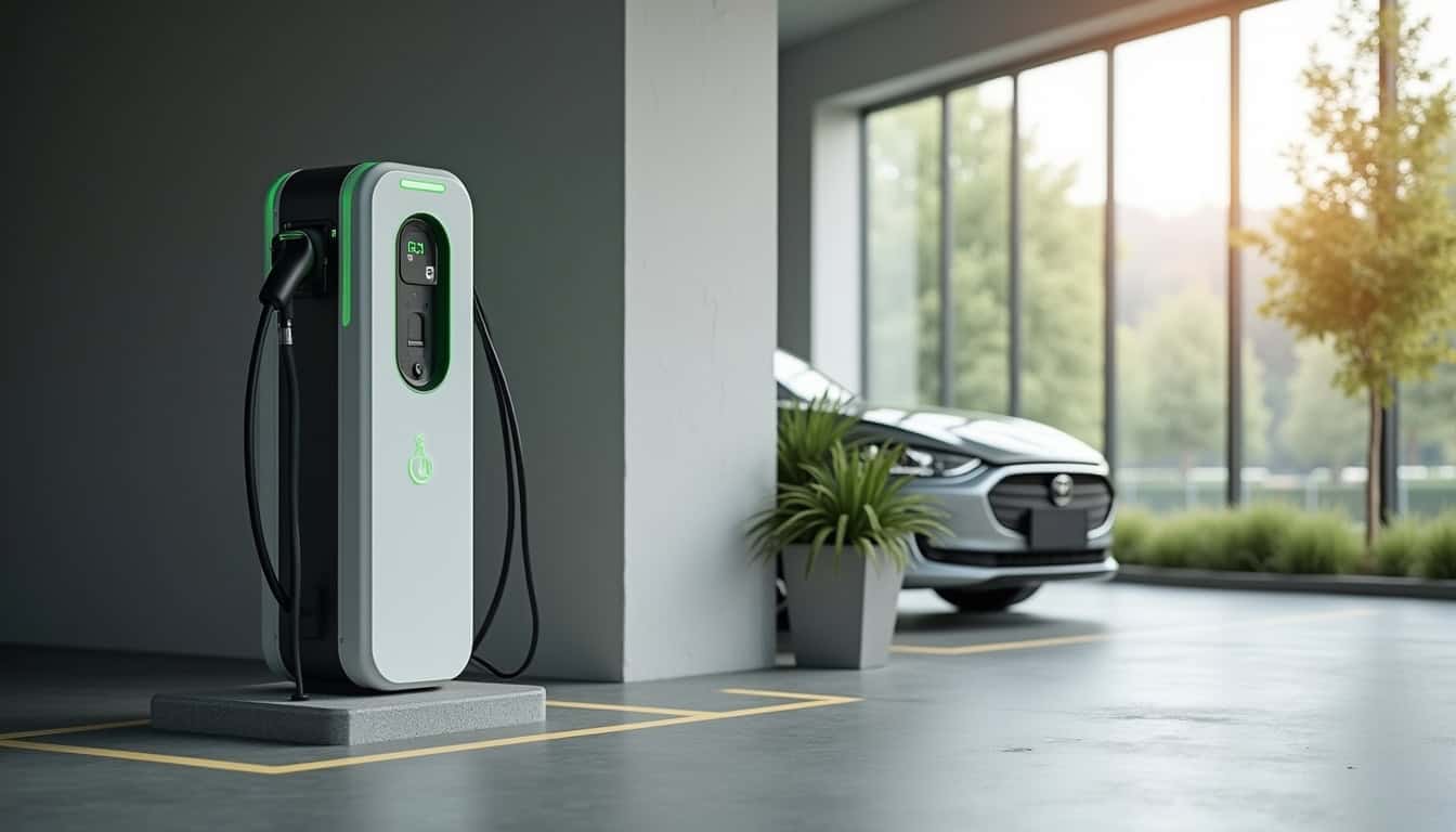 Installation d'une borne de recharge sur un emplacement de parking en copropriété à Bouleurs