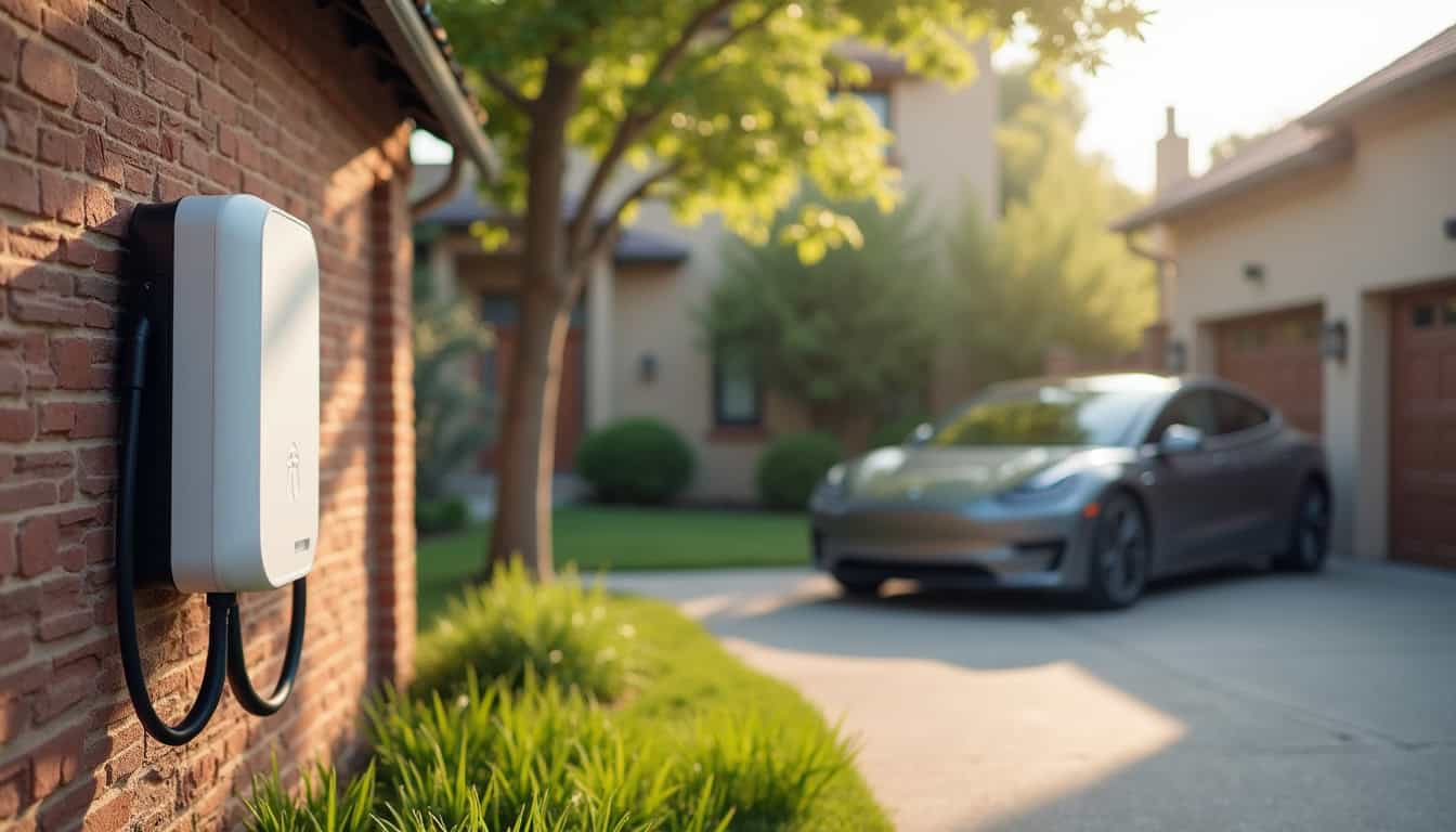 Installation d'une borne de recharge sur un parking de maison individuelle à Champigneulles