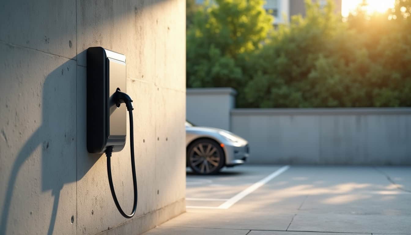 Installation d'une borne de recharge sur un parking privé à Frontignan