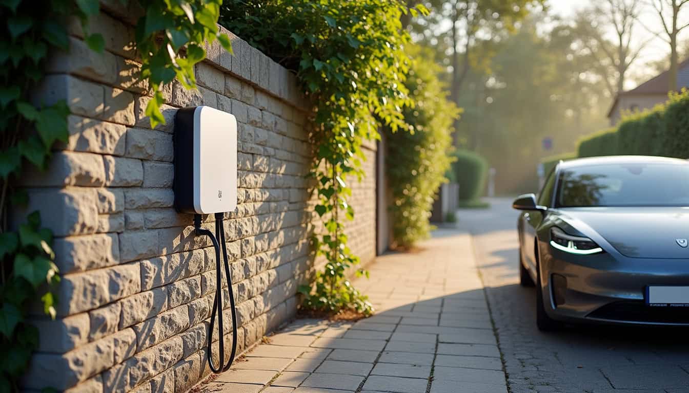 Installation d'une borne de recharge sur une allée privative à Montreuil-Bellay