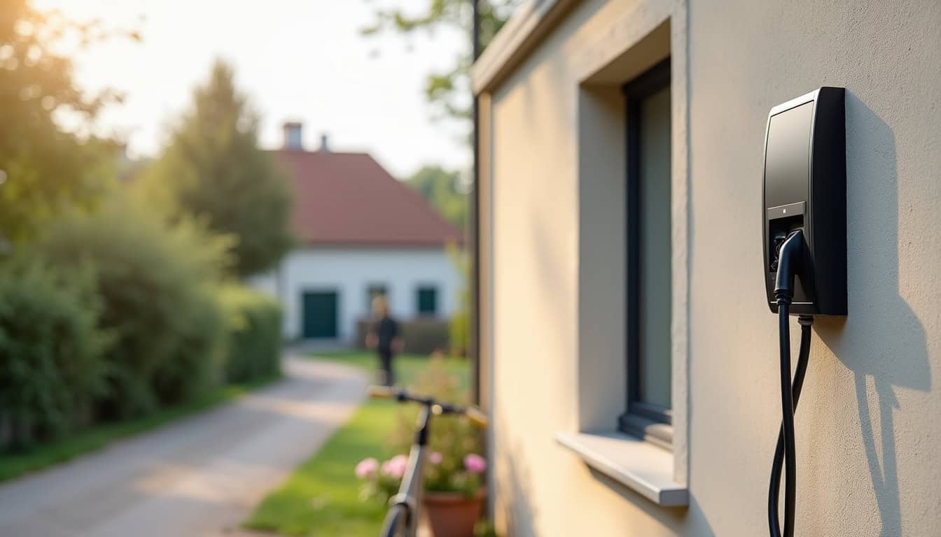Installation d'une borne de recharge sur une maison individuelle à Ceton