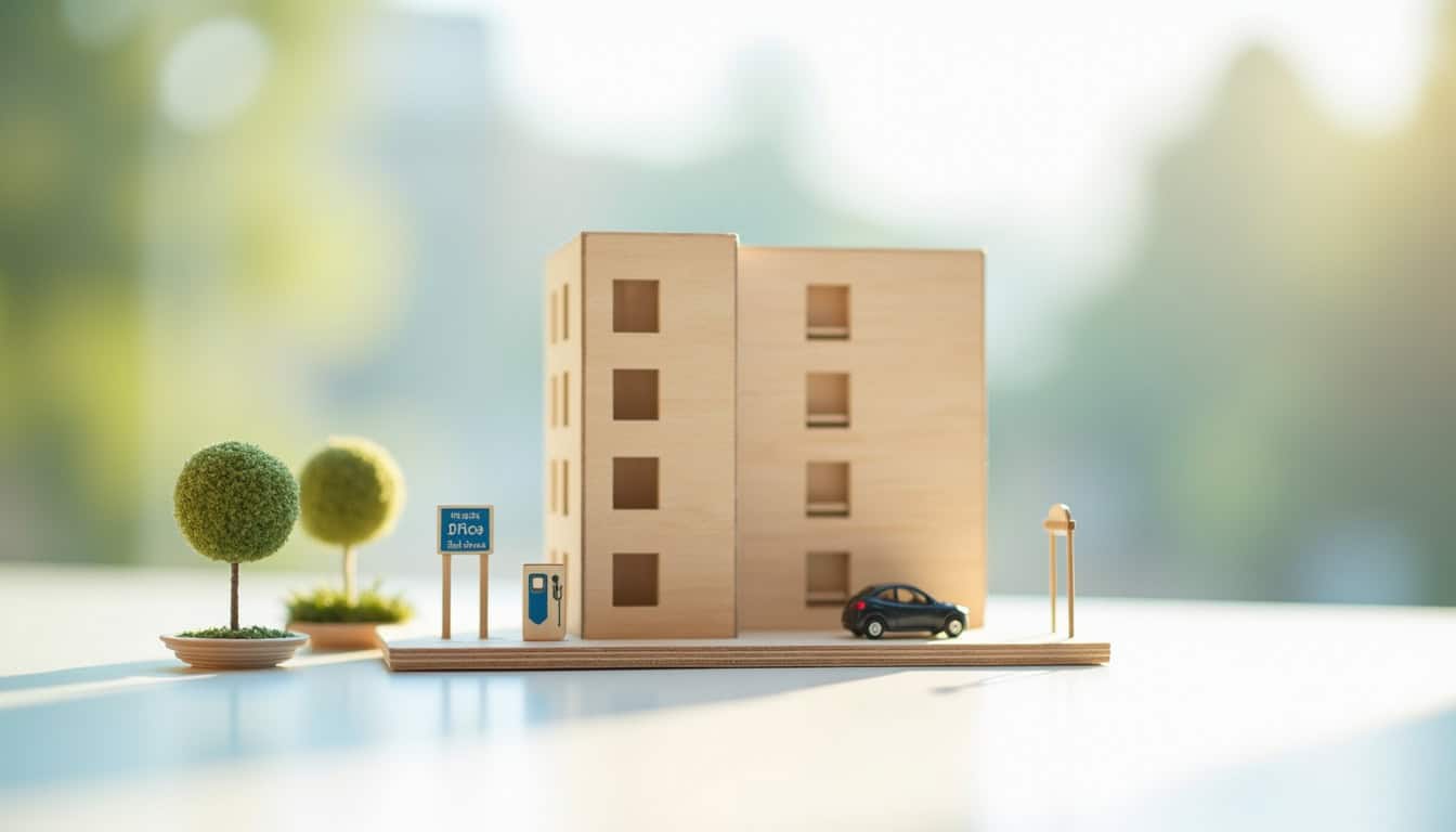 Installation d'une borne de recharge sur une place de parking en copropriété à Méry-sur-Oise