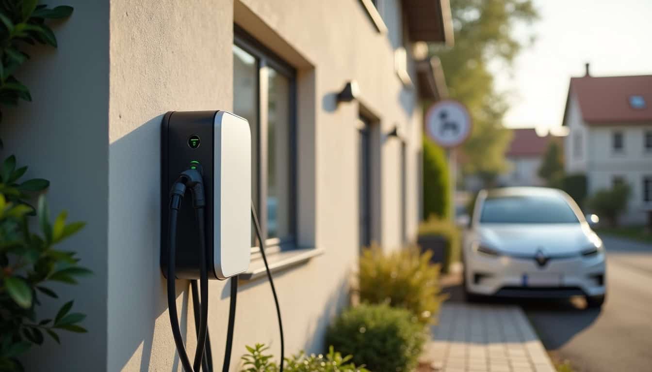 Installation d'une borne de recharge sur une propriété individuelle à Gentilly