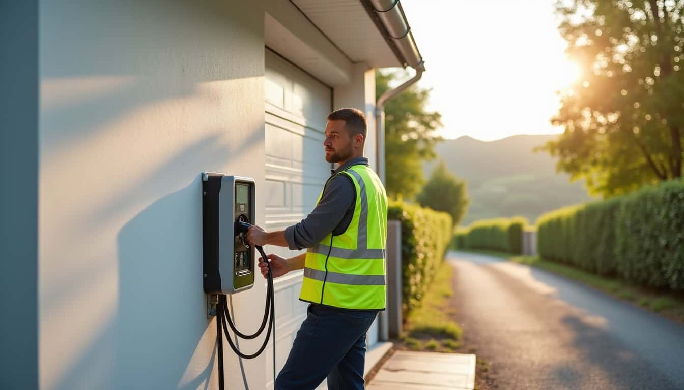 Installation d'une borne électrique à Bœrsch par un professionnel certifié IRVE