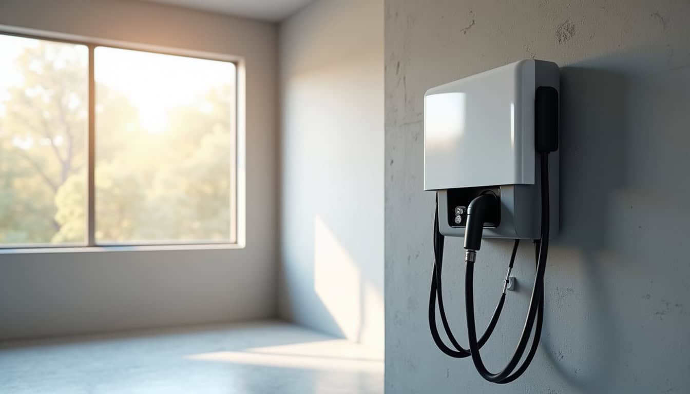 Installation d'une borne électrique dans un garage privé à Grisolles