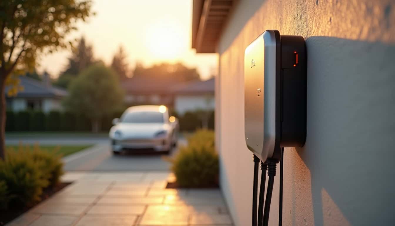 Installation d'une borne électrique murale à l'extérieur d'une maison à Puymoyen