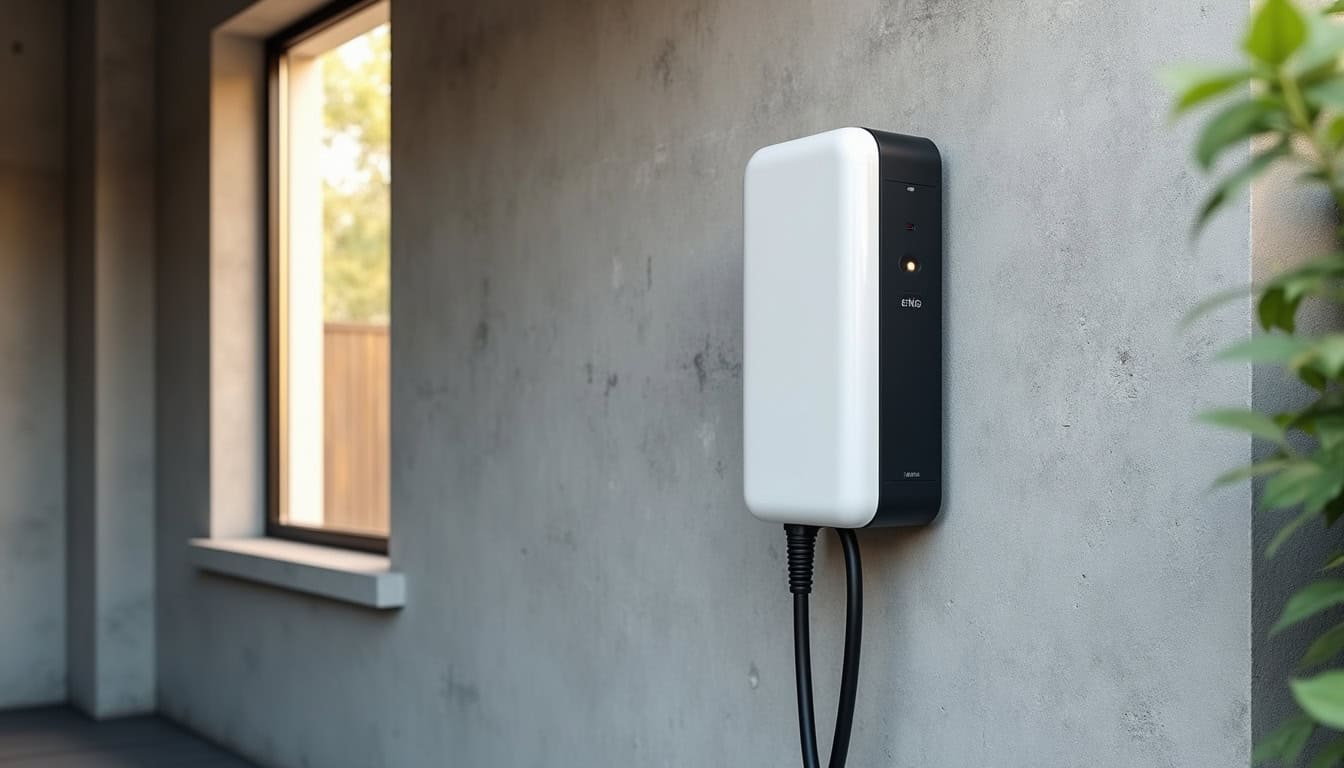 Installation d'une borne électrique murale dans un garage à Sequedin