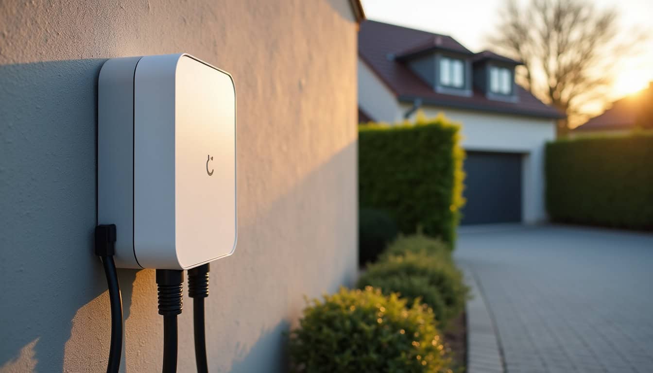 Installation d'une borne électrique murale en extérieur à Hersin-Coupigny