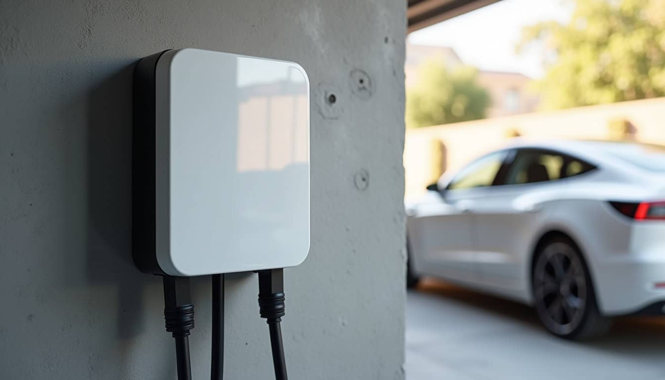 Installation d'une borne électrique murale (wallbox) dans un garage privé