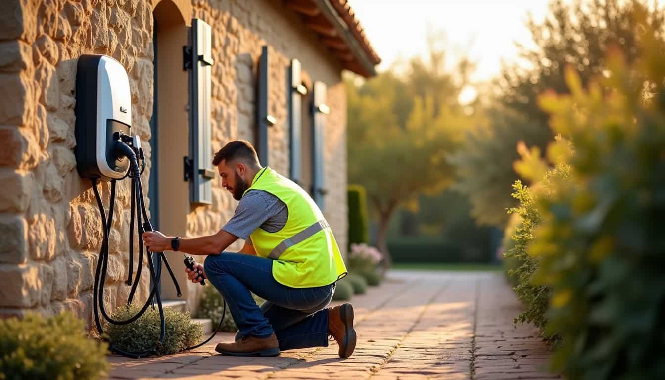 Installation d’une borne électrique par un professionnel à La Garde-Freinet