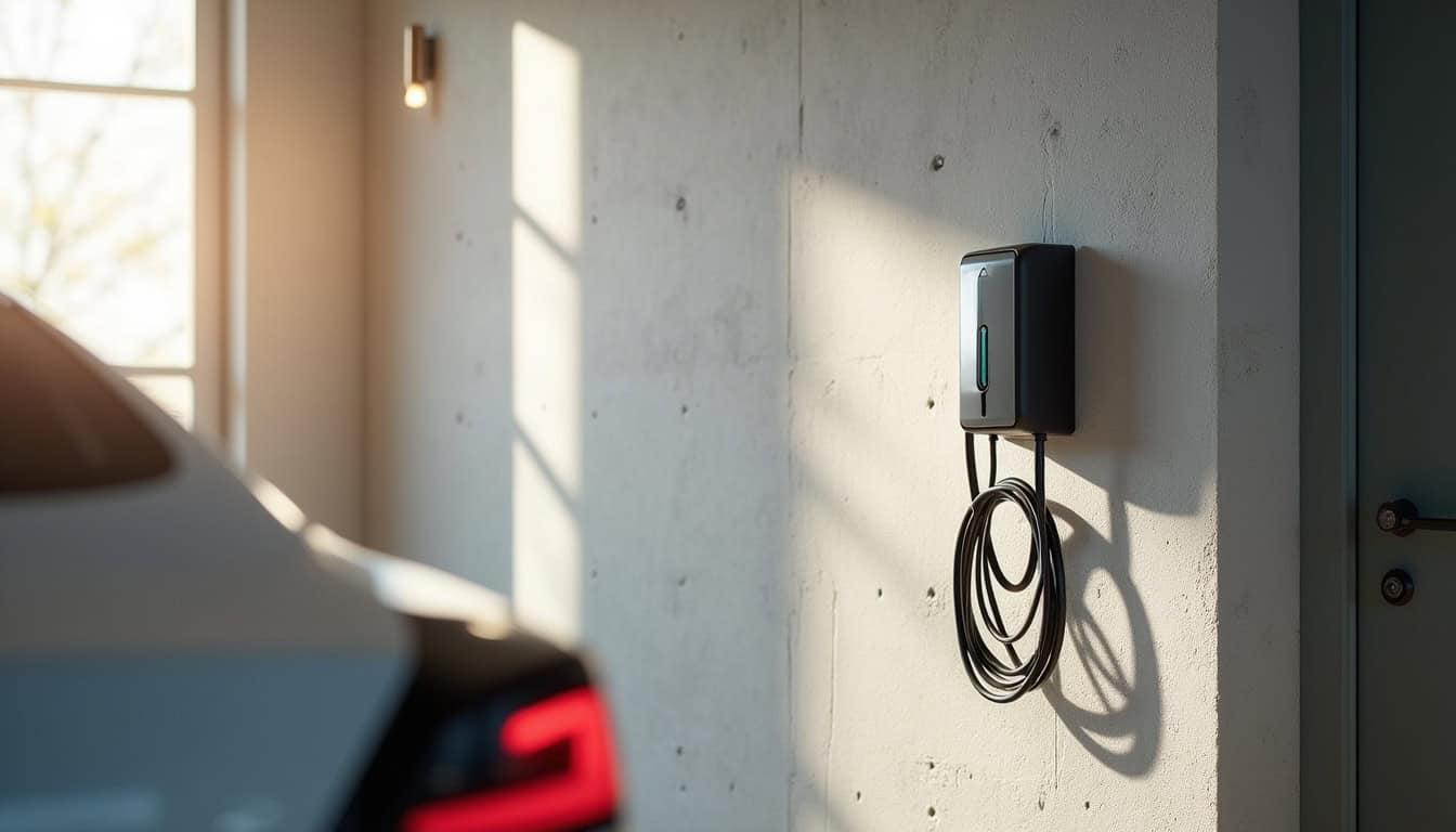 Installation d'une borne murale dans un garage à Villiers-sur-Marne