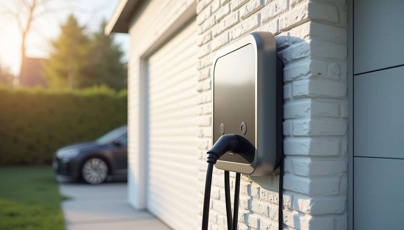 Installation d'une borne murale de recharge électrique pour voiture électrique
