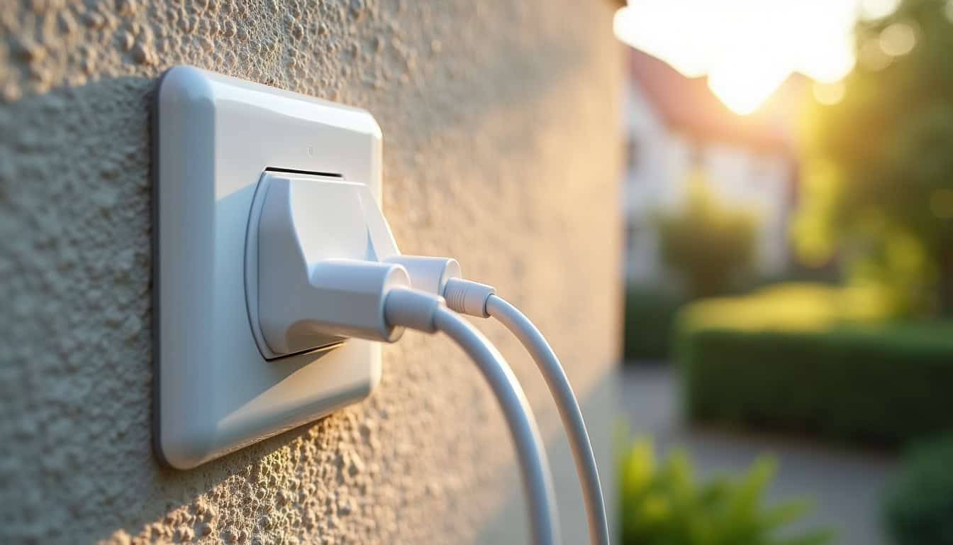 Installation d'une prise renforcée pour véhicule électrique à Montévrain
