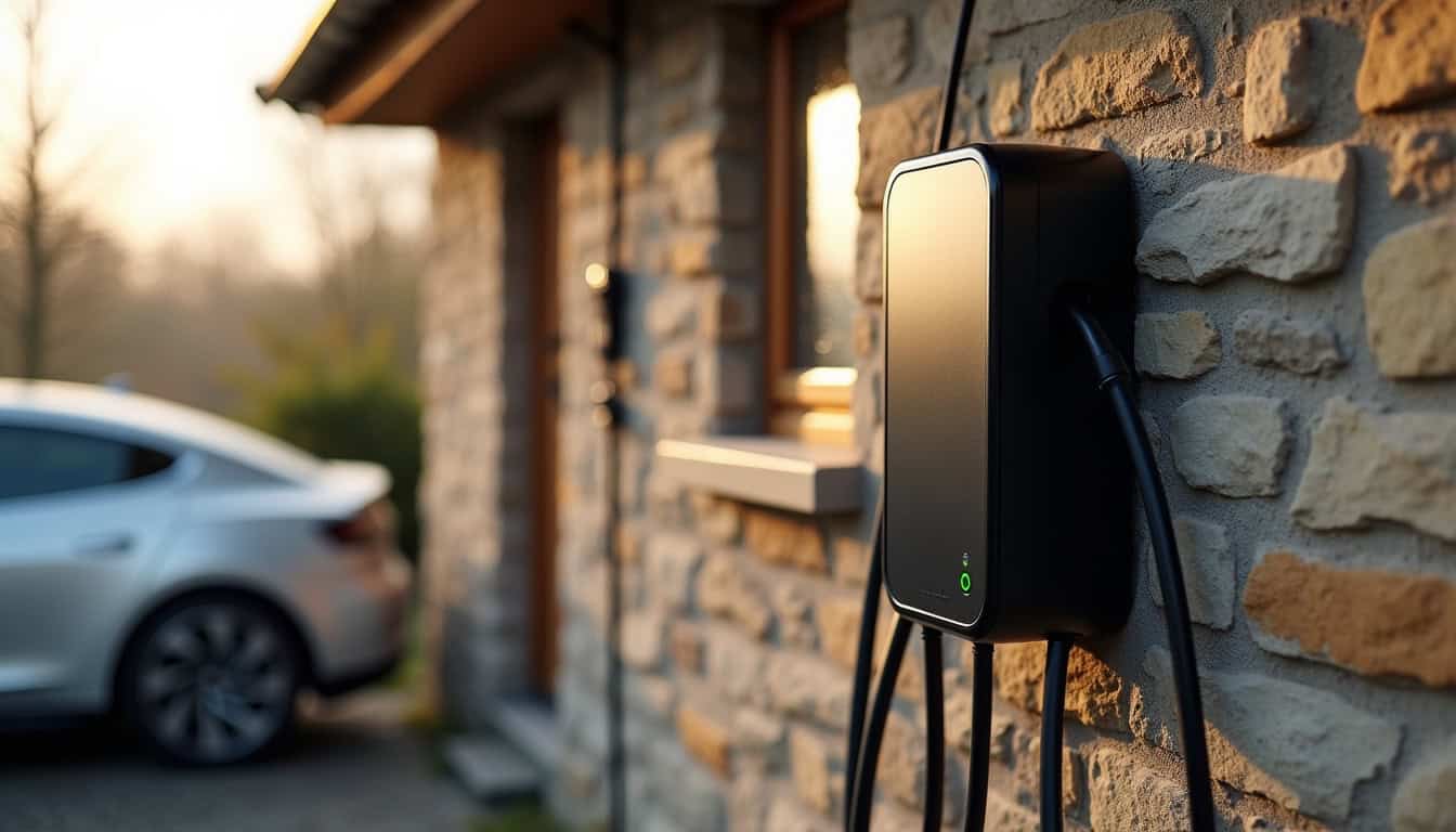 Installation d'une wallbox murale dans un garage à Huelgoat