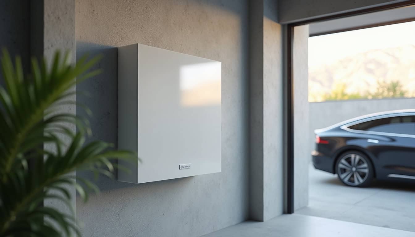 Installation d'une wallbox murale dans un garage à Sermaises