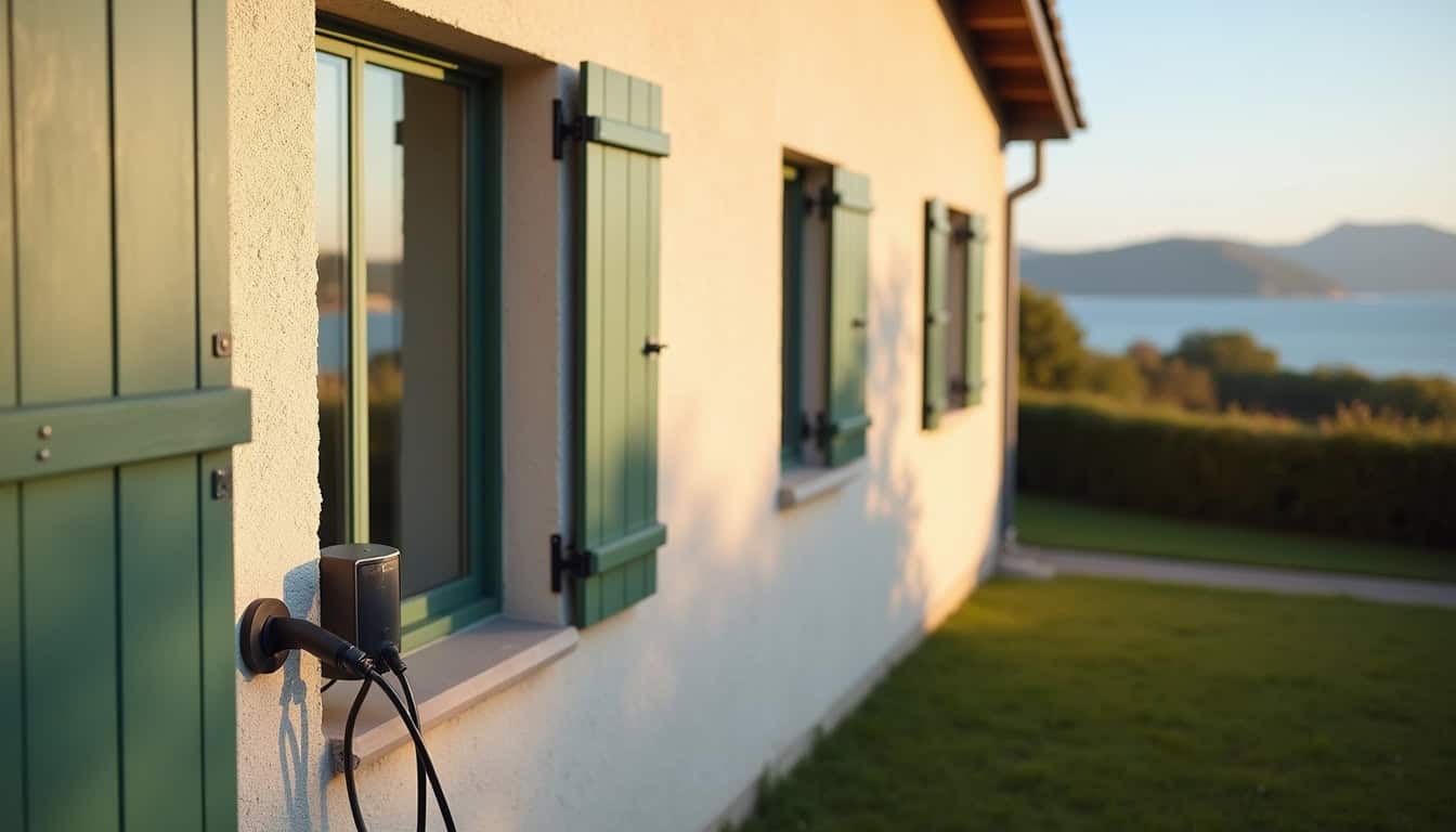 Intervention d'un électricien certifié IRVE pour installer une borne dans une maison à Saint-Jean-de-Luz