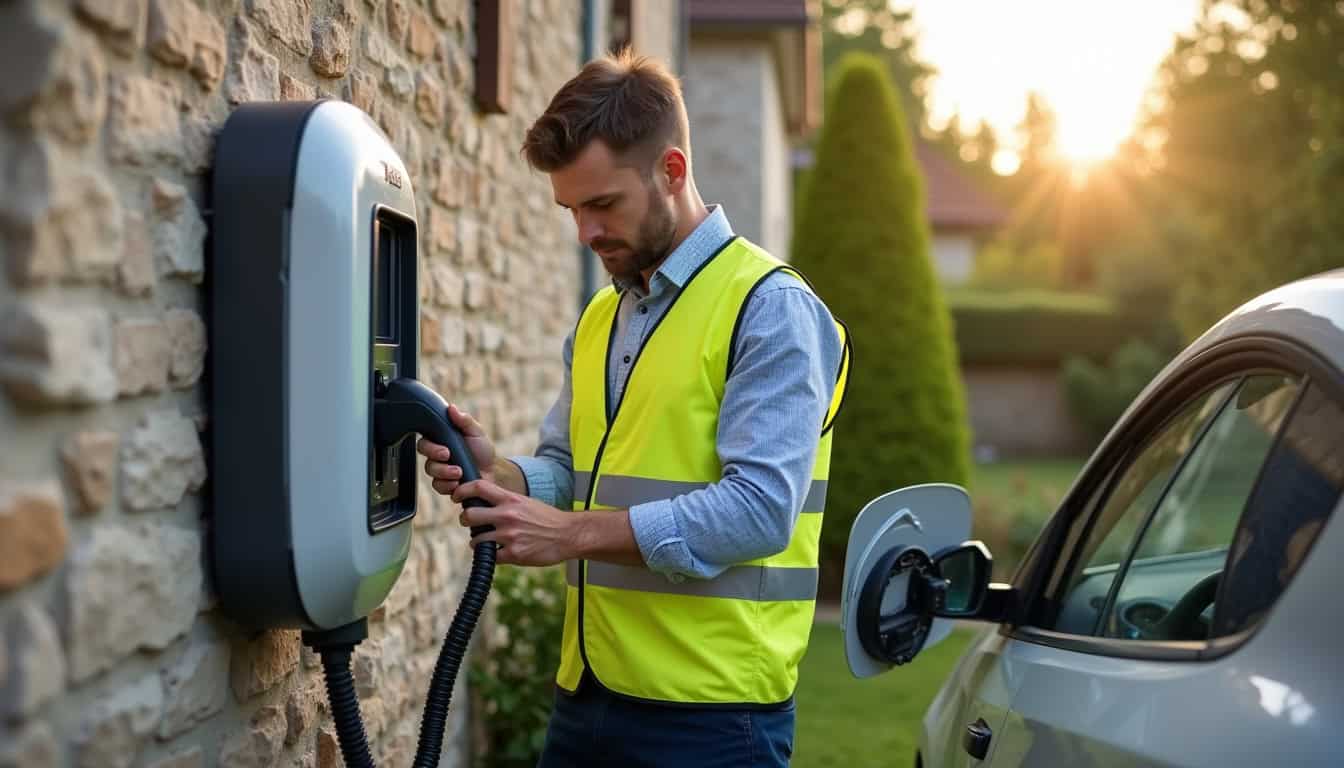 Intervention d'un installateur certifié IRVE à Saint-Planchers