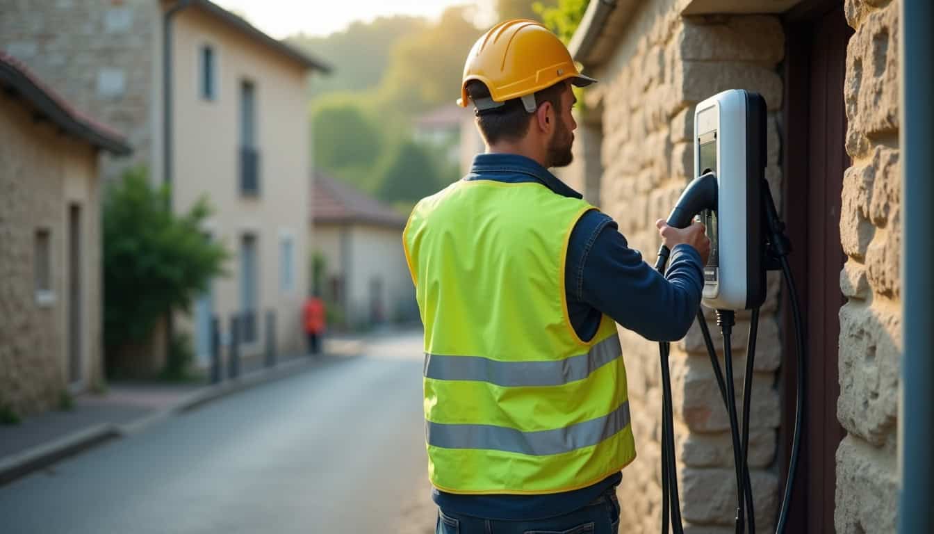 Maintenance d'une borne de recharge électrique à Pierre-de-Bresse