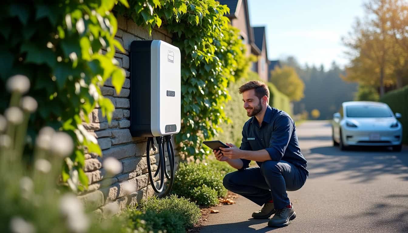Maintenance régulière d'une borne de recharge à Montgermont