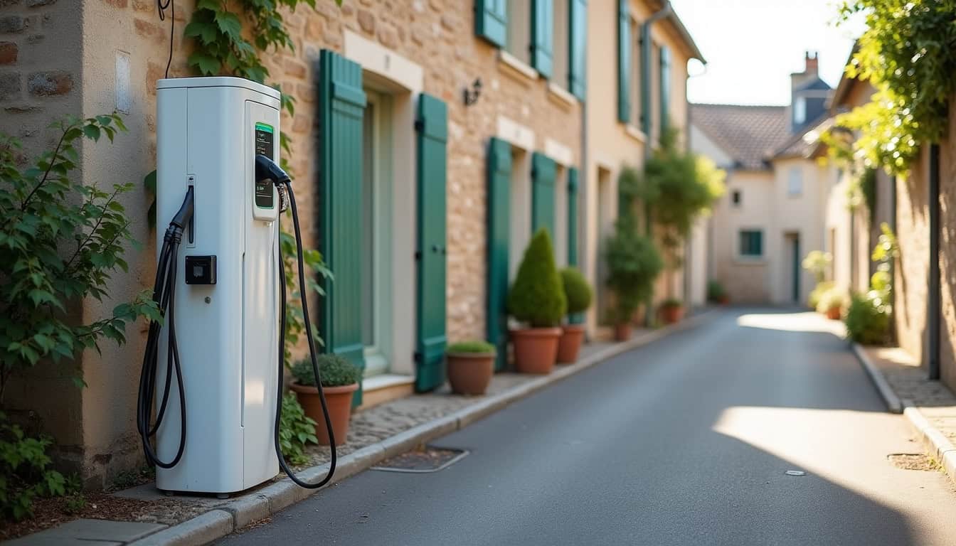 Photo de la station E-Charge50 située 11 Rue des Pèlerins à Brécey