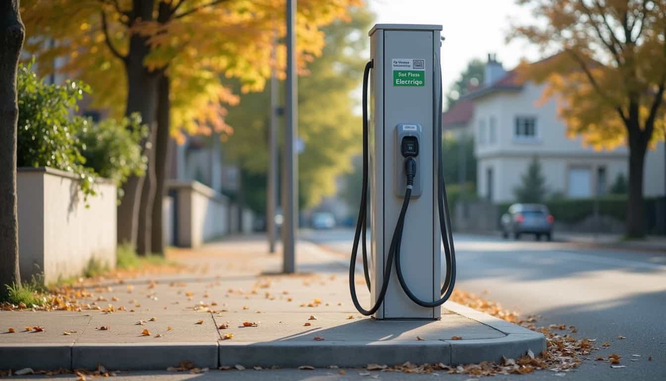 Photo d'une borne de recharge publique Pass Pass Électrique située 15 rue Jean Jaurès à Lauwin-Planque